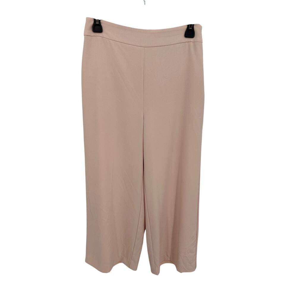 WHBM White House Black Market Pink Blush Cropped Wide Leg Pants // 2